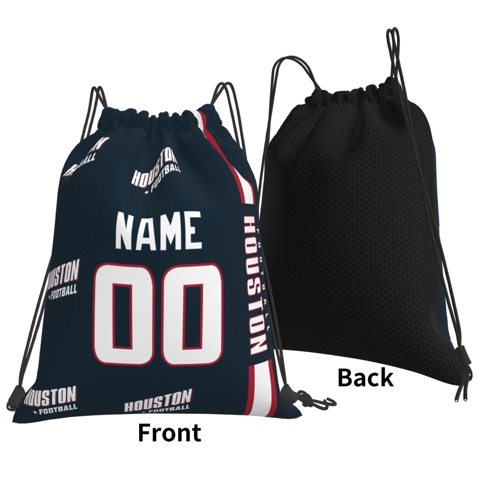 ANTKING Houston Drawstring Bags Custom any Name and Number Backpack for Men Youth Boy Gifts ANTKING