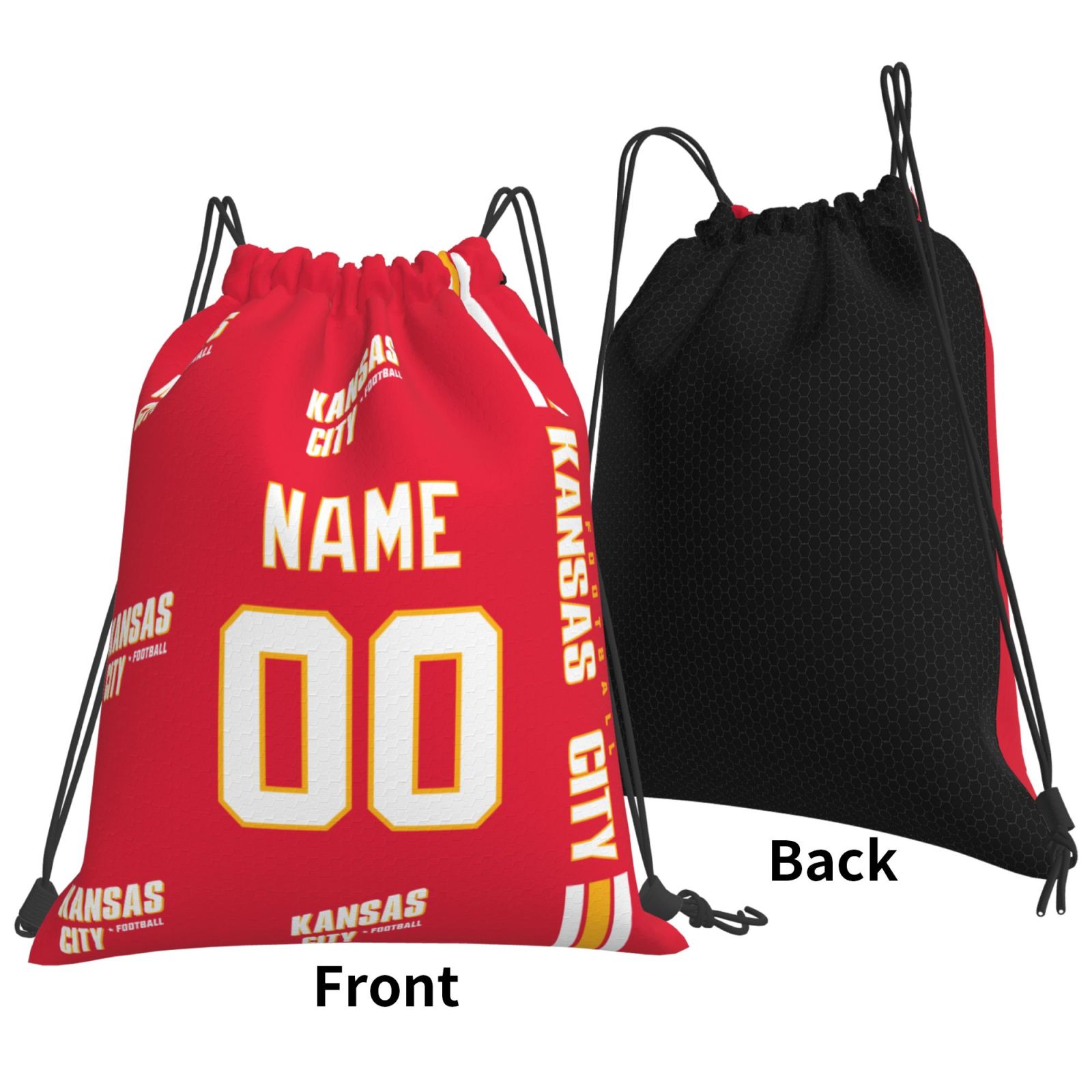 ANTKING Kansas Backpack Drawstring Bags Custom any Name and Number for Men Youth Boy Gifts ANTKING