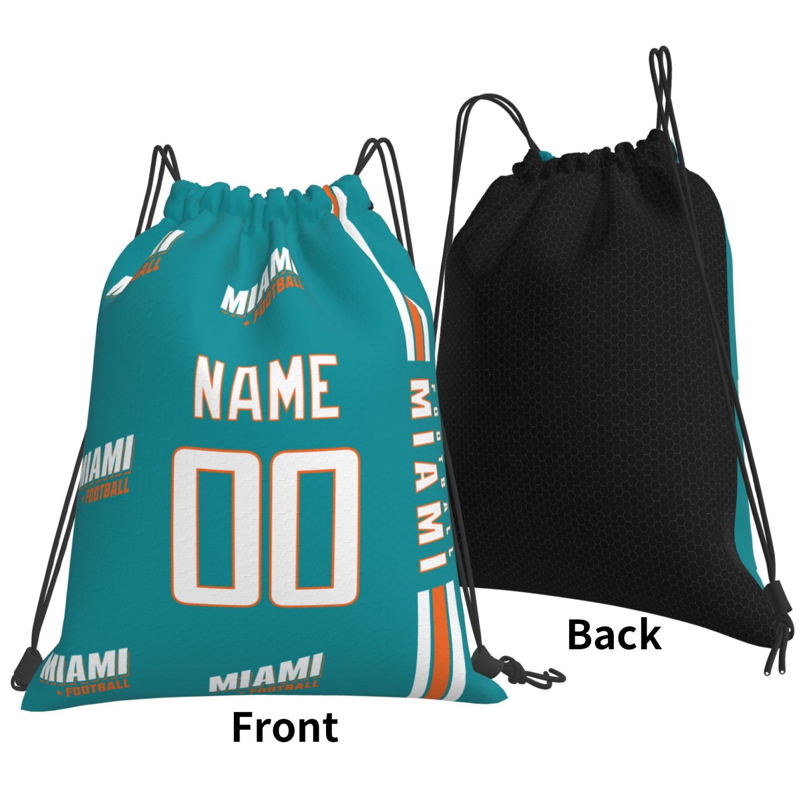 ANTKING Miami Drawstring Bags Custom any Name and Number Backpack for Men Youth Boy Gifts ANTKING