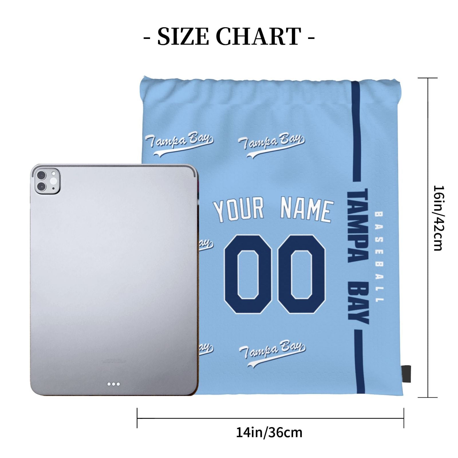 ANTKING Tampa Drawstring Bags Backpack Custom any Name and Number for Men Women Boy Gifts ANTKING