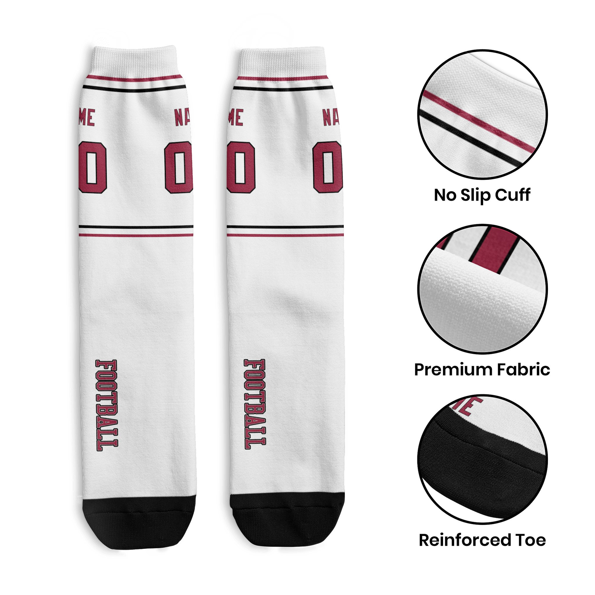 ANTKING Arizona Socks 2 Pairs Custom any Name and Number for Men Women Gift ANTKING