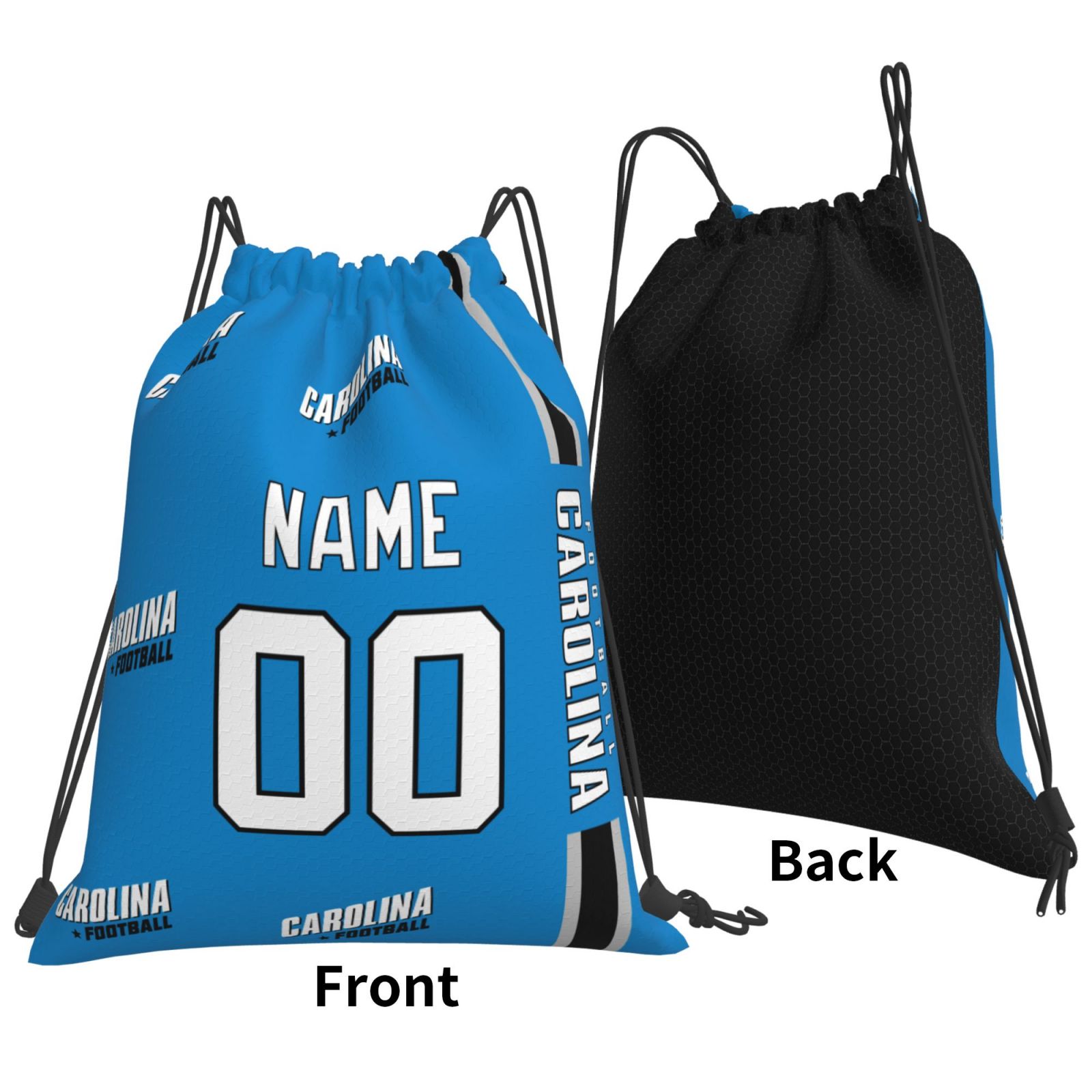 ANTKING Carolina Drawstring Bags Custom any Name and Number Backpack for Men Youth Boy Gifts ANTKING