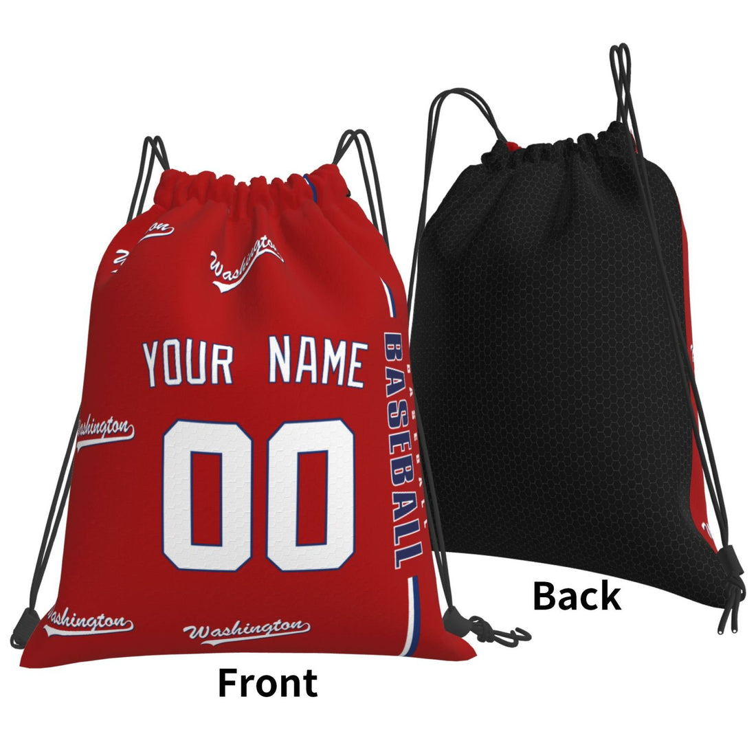 Personalized Washington Baseball Sports Bag - Custom Team Duffel Travel Bag - Antking