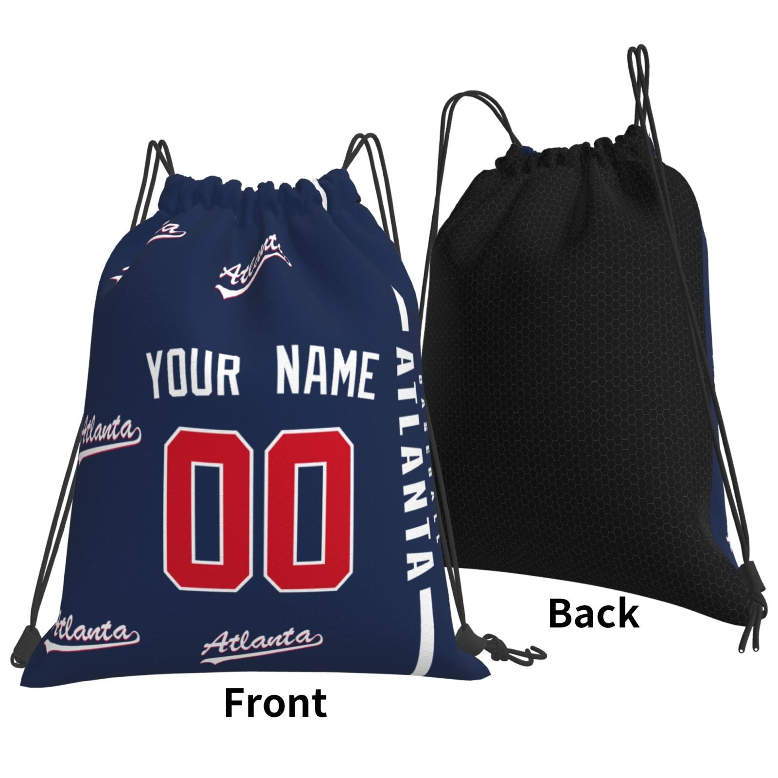 ANTKING Atlanta Drawstring Bags Backpack Custom any Name and Number for Men Women Boy Gifts ANTKING