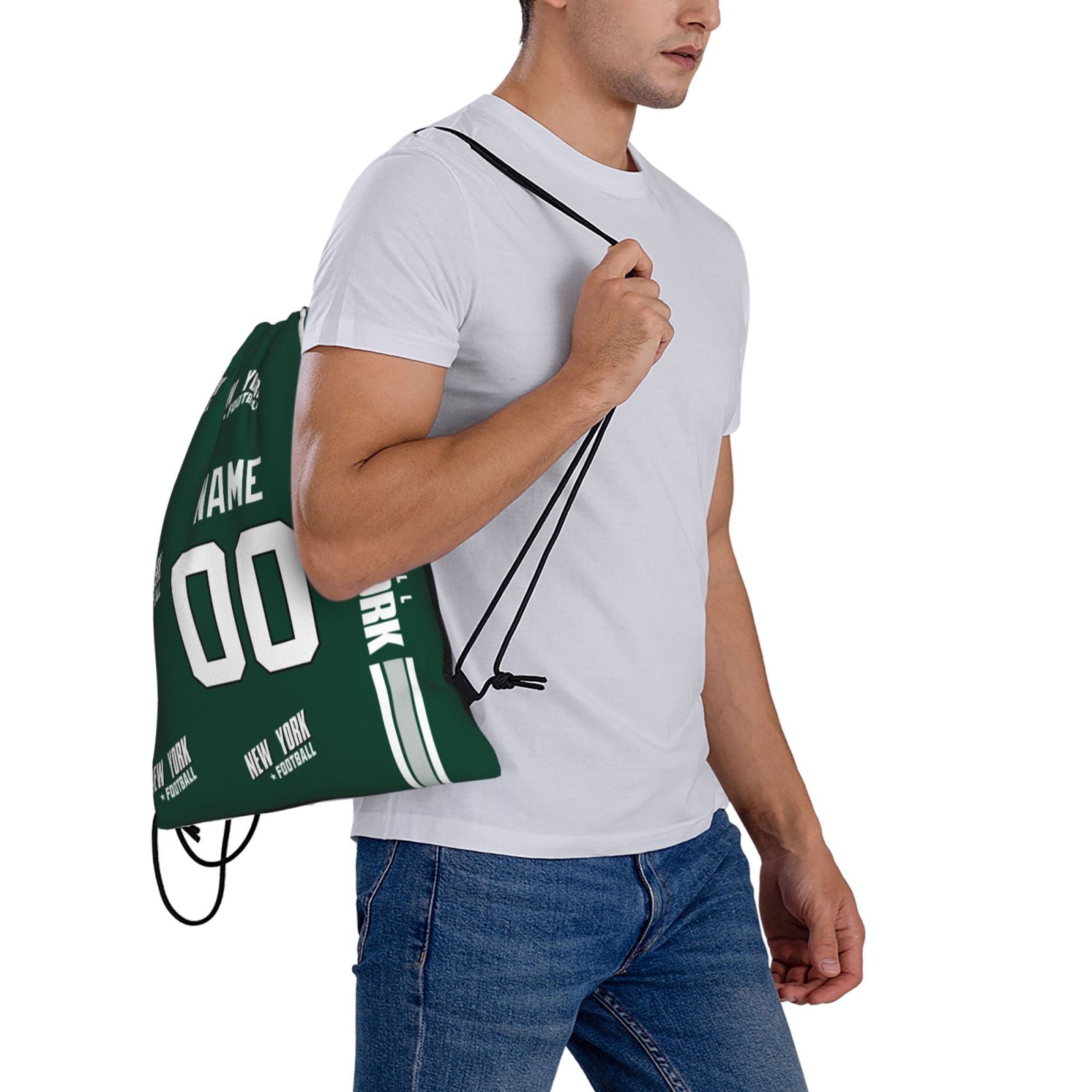 ANTKING New York Drawstring Bags Custom any Name and Number Backpack for Men Youth Boy Gifts ANTKING