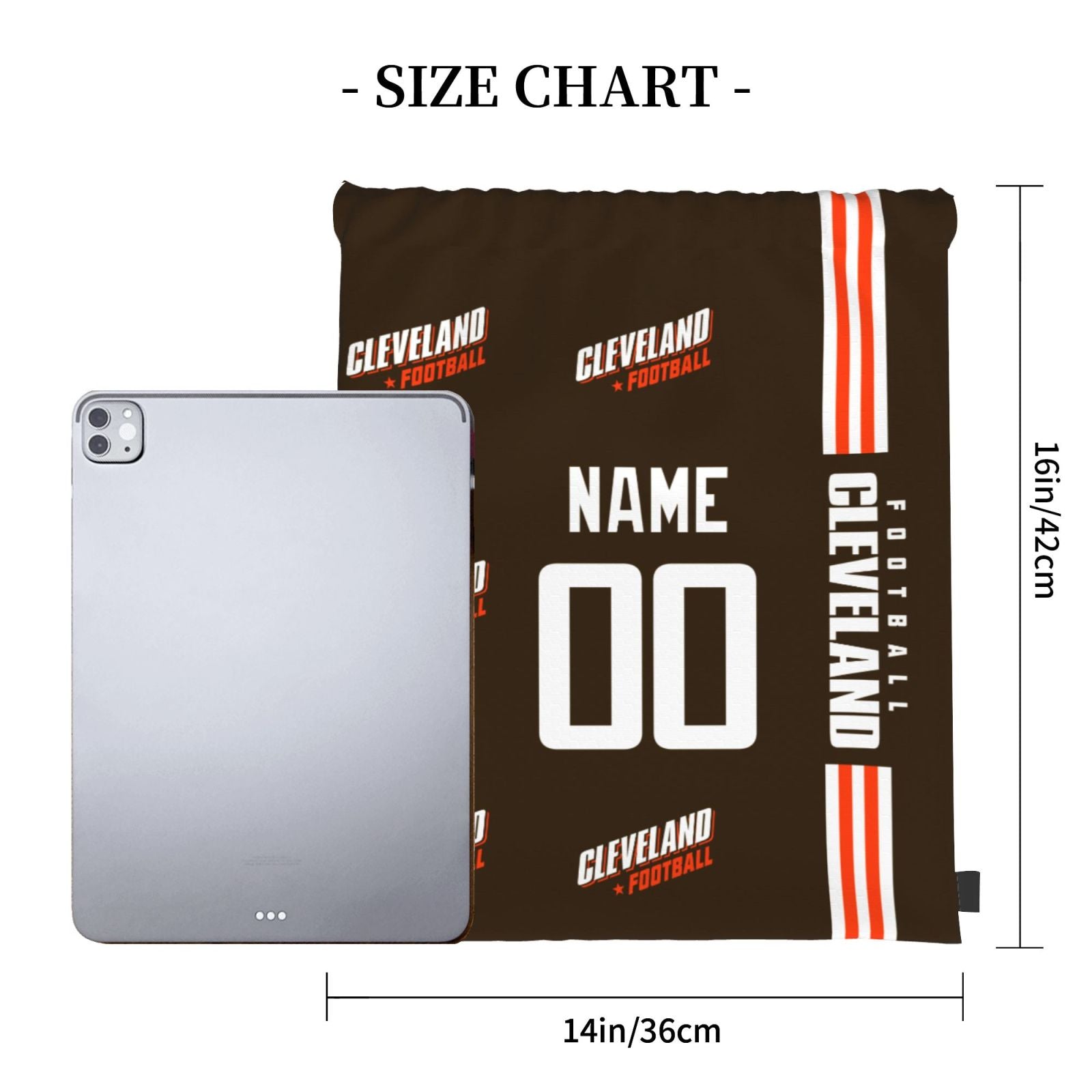 ANTKING Cleveland Drawstring Bags Custom any Name and Number Backpack for Men Youth Boy Gifts ANTKING