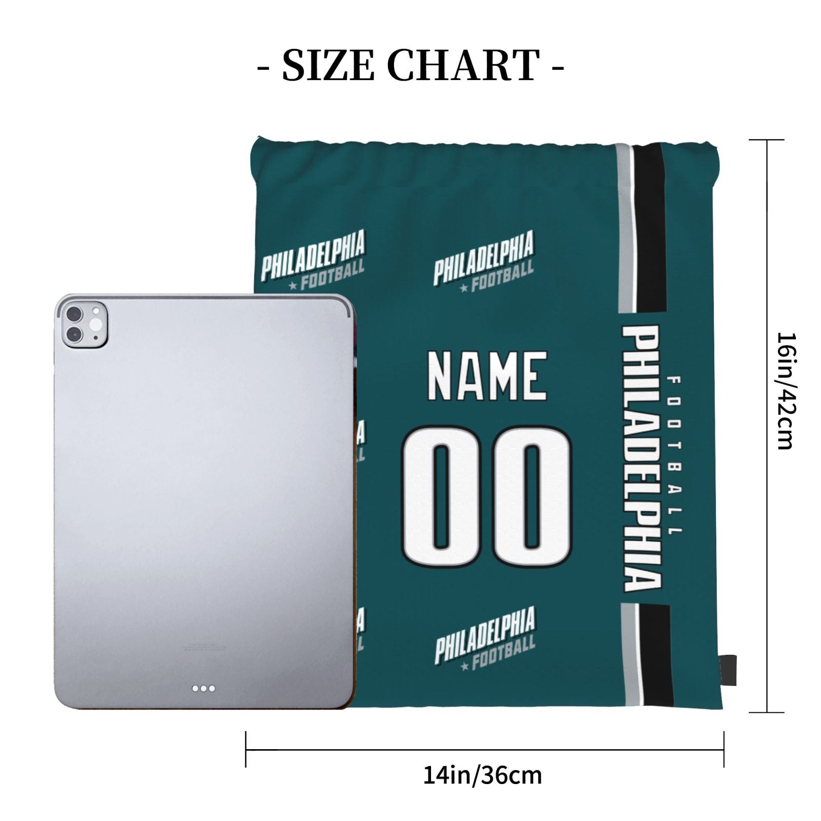 ANTKING Philadelphia Drawstring Bags Custom any Name and Number Backpack for Men Youth Boy Gifts ANTKING