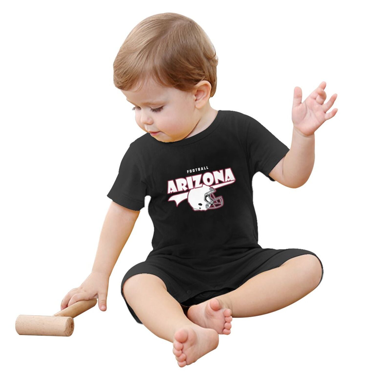 Personalized Arizona Baby Football Bodysuit - Custom Name & Number - Antking ANTKING