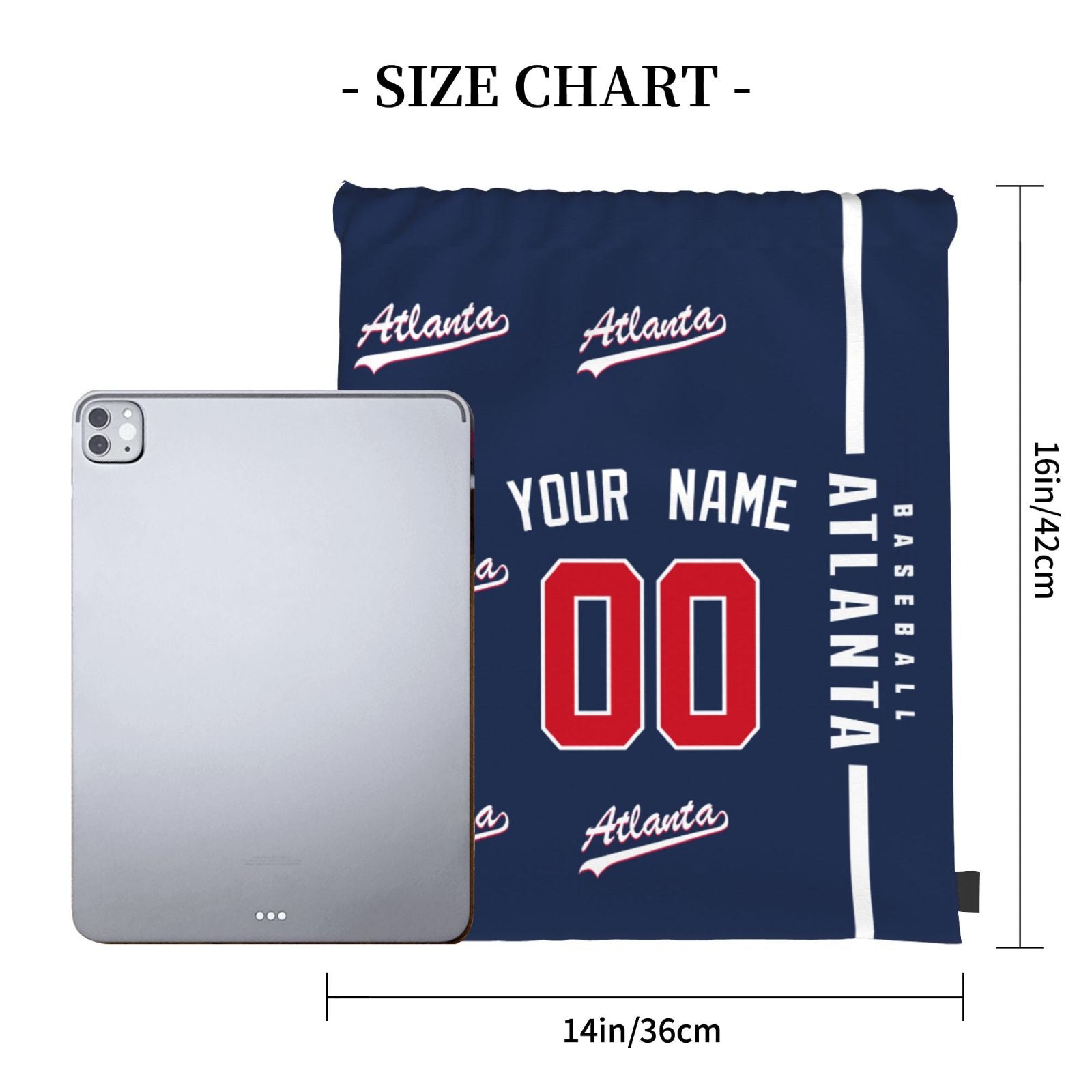 ANTKING Atlanta Drawstring Bags Backpack Custom any Name and Number for Men Women Boy Gifts ANTKING