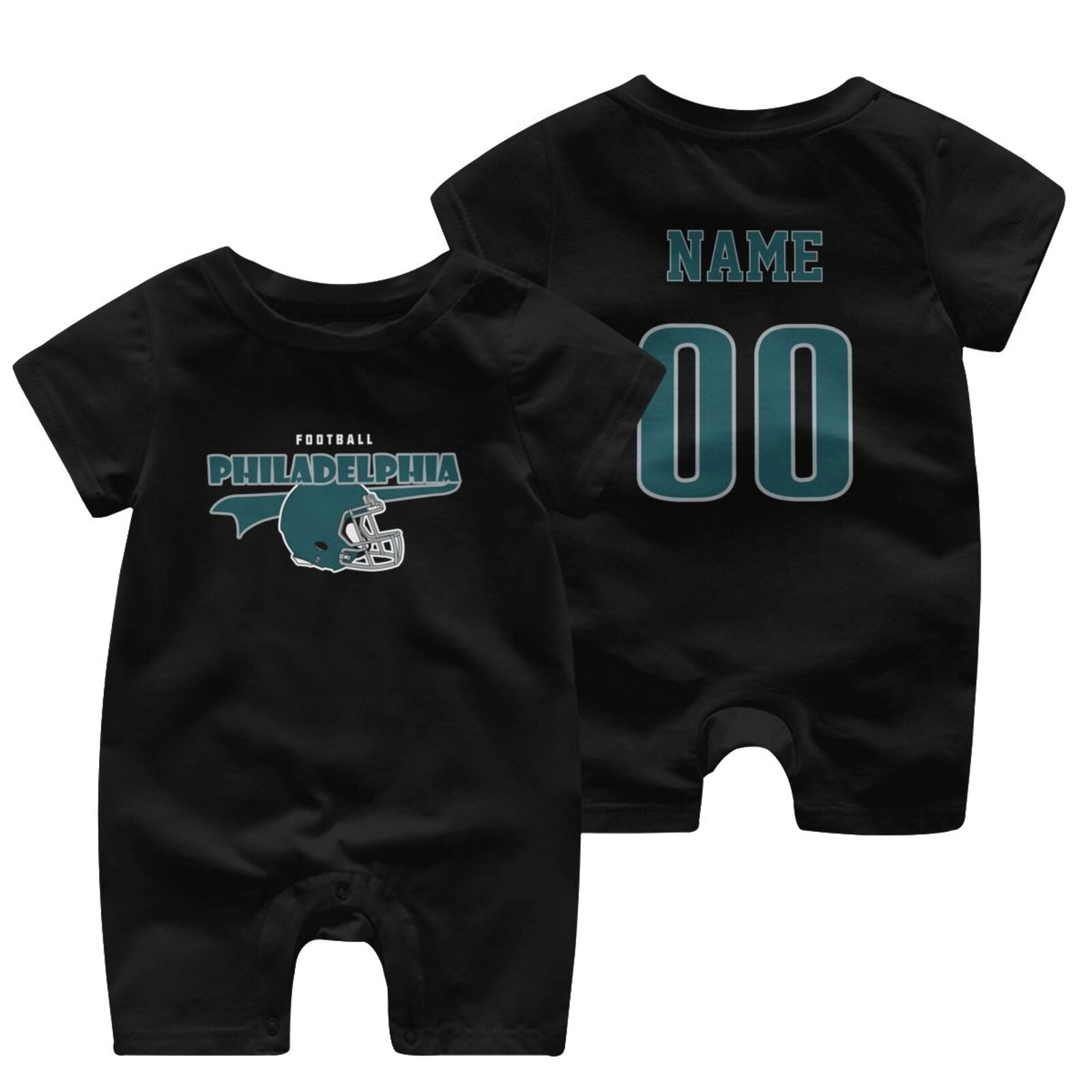 Personalized [Philadelphia] Baby Onesie - Custom Football Fan Infant Bodysuit - Antking
