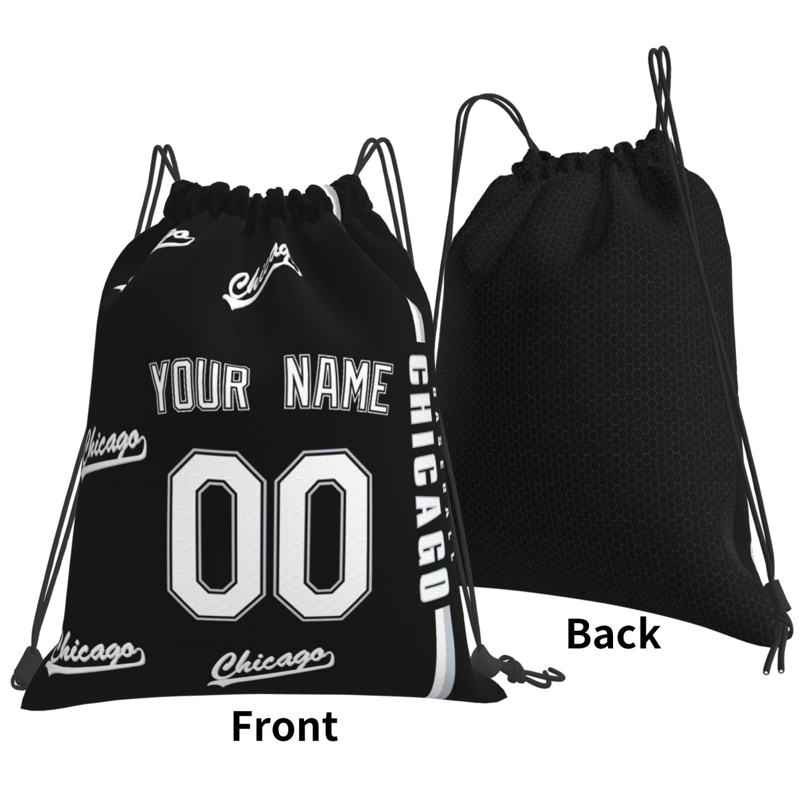 ANTKING Chicago Drawstring Bags Backpack Custom any Name and Number for Men Women Boy Gifts ANTKING