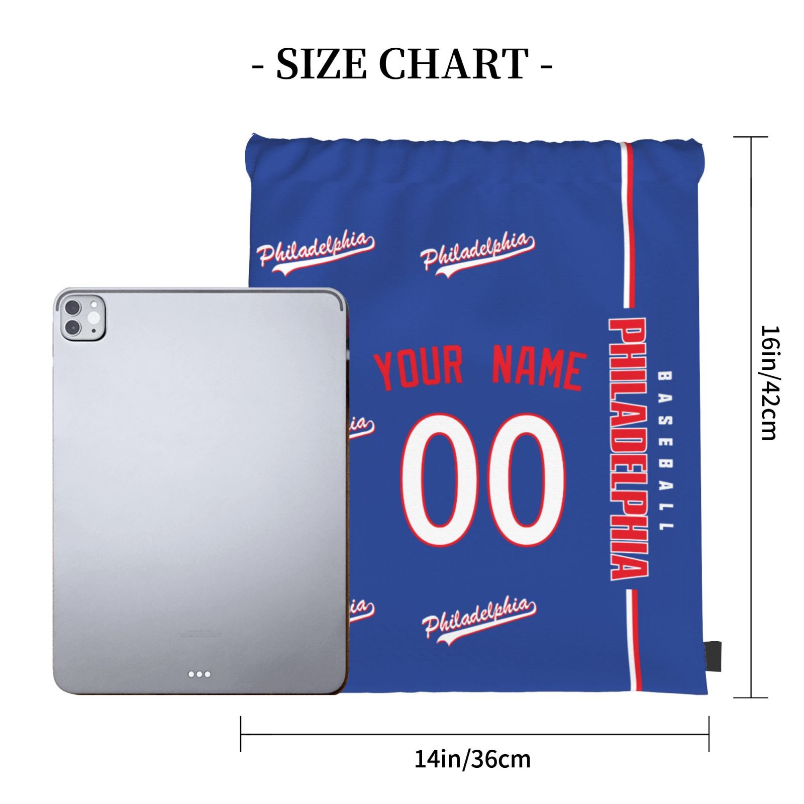 ANTKING Philadelphia Drawstring Bags Backpack Custom any Name and Number for Men Women Boy Gifts ANTKING