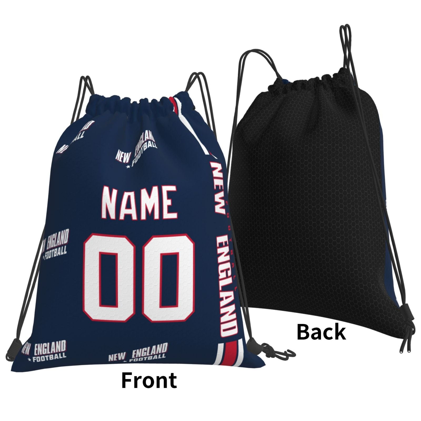 ANTKING New England Drawstring Bags Custom any Name and Number Backpack for Men Youth Boy Gifts ANTKING
