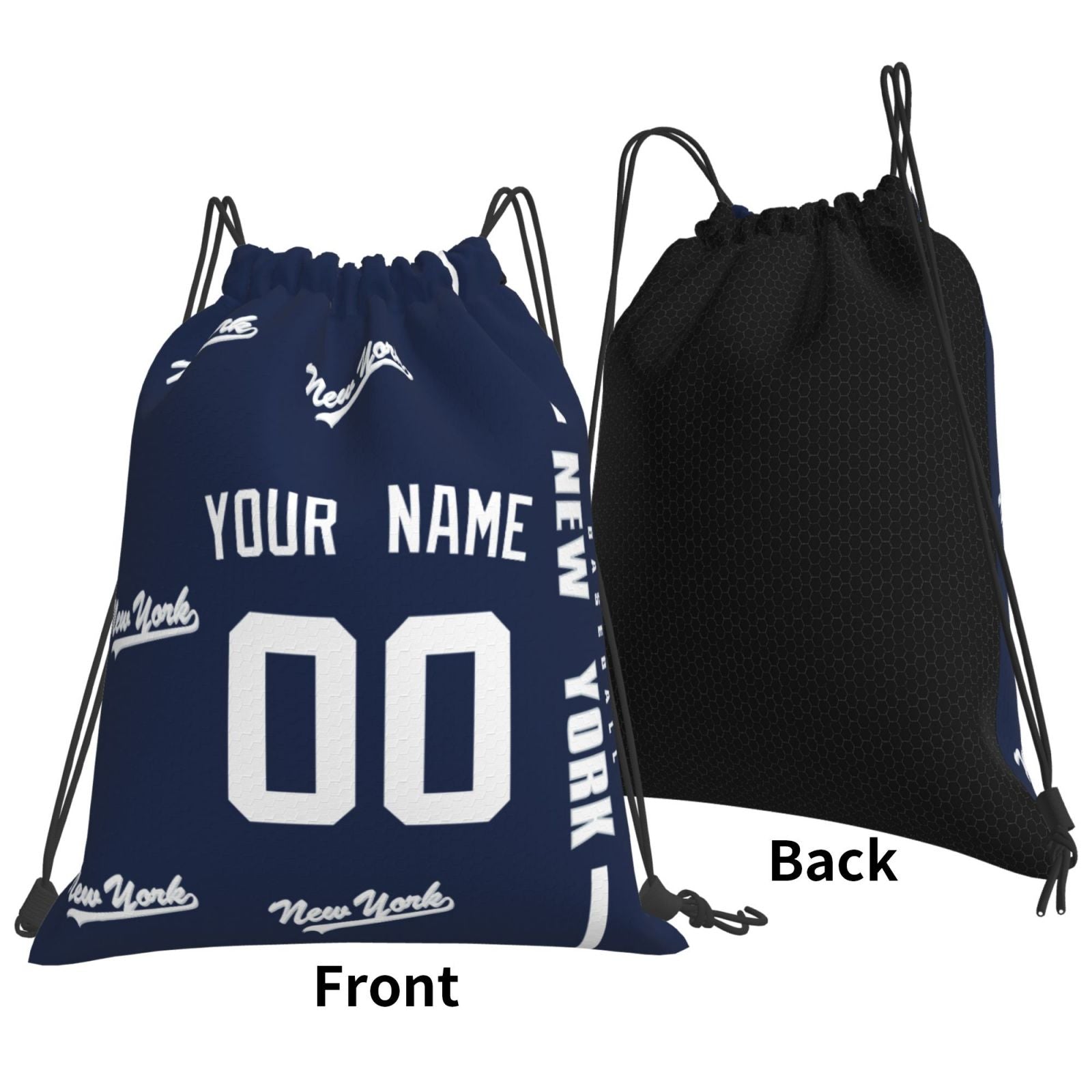 ANTKING New York Drawstring Bags Backpack Custom any Name and Number for Men Women Boy Gifts ANTKING