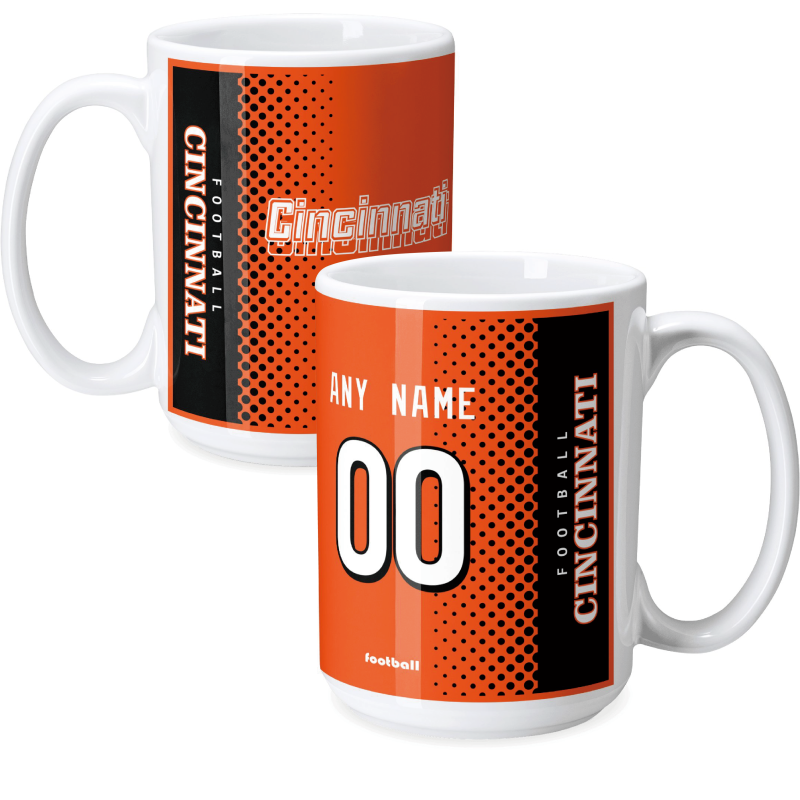 Custom [Cincinnati] Mug with Personalized Name - Ceramic Coffee Cup - Antking
