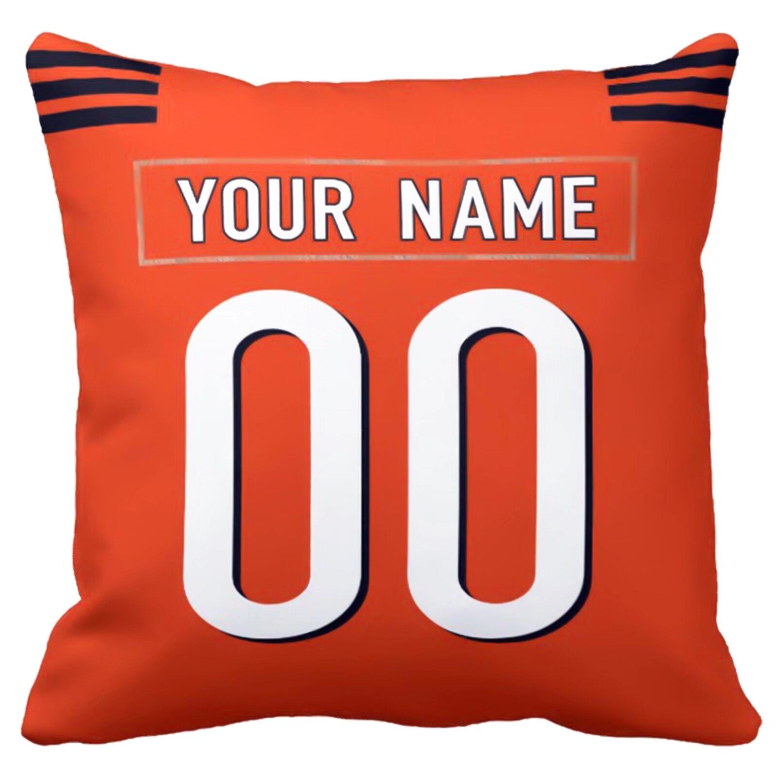 Cincinnati custom football throw pillow two-tone product view with name and number