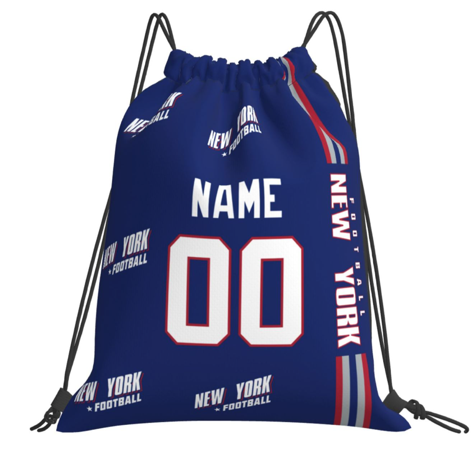 Personalized New York Football Sports Bag - Custom Athletic Gym Duffel for Fans - Antking
