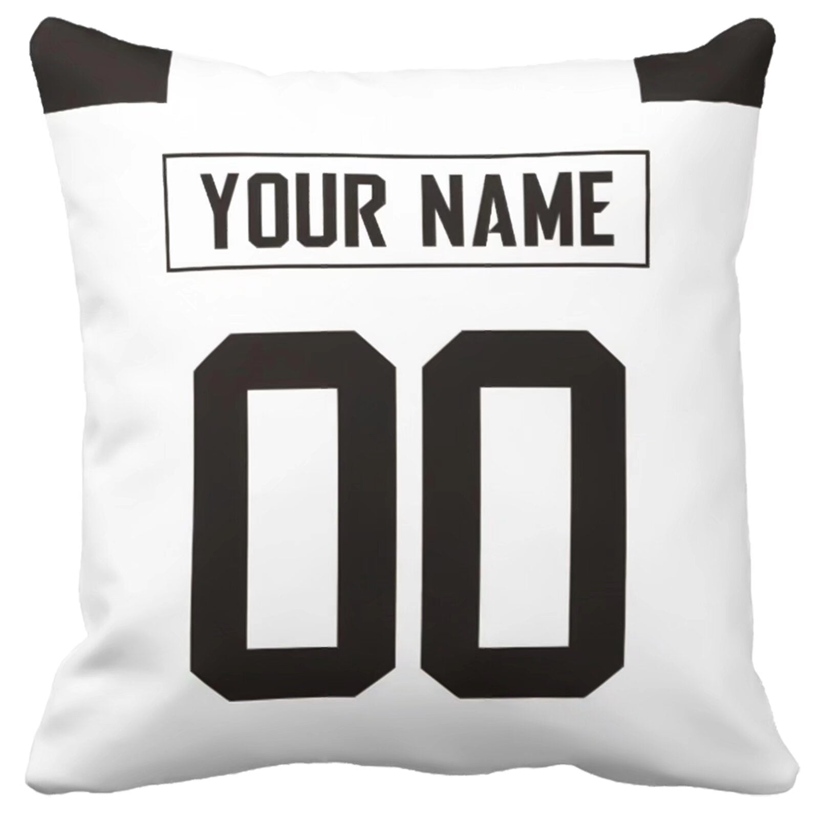 Jacksonville personalized football pillow extra product view showing custom name and number design