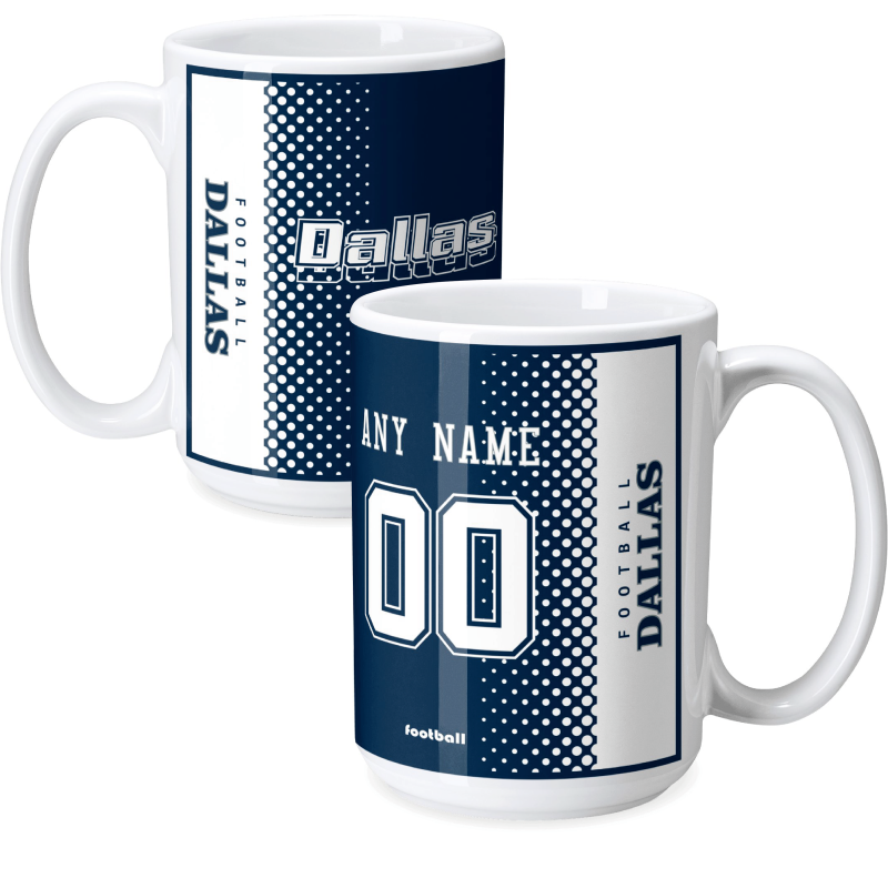 Custom [Dallas] Mug with Personalized Name - Ceramic Coffee Cup - Antking
