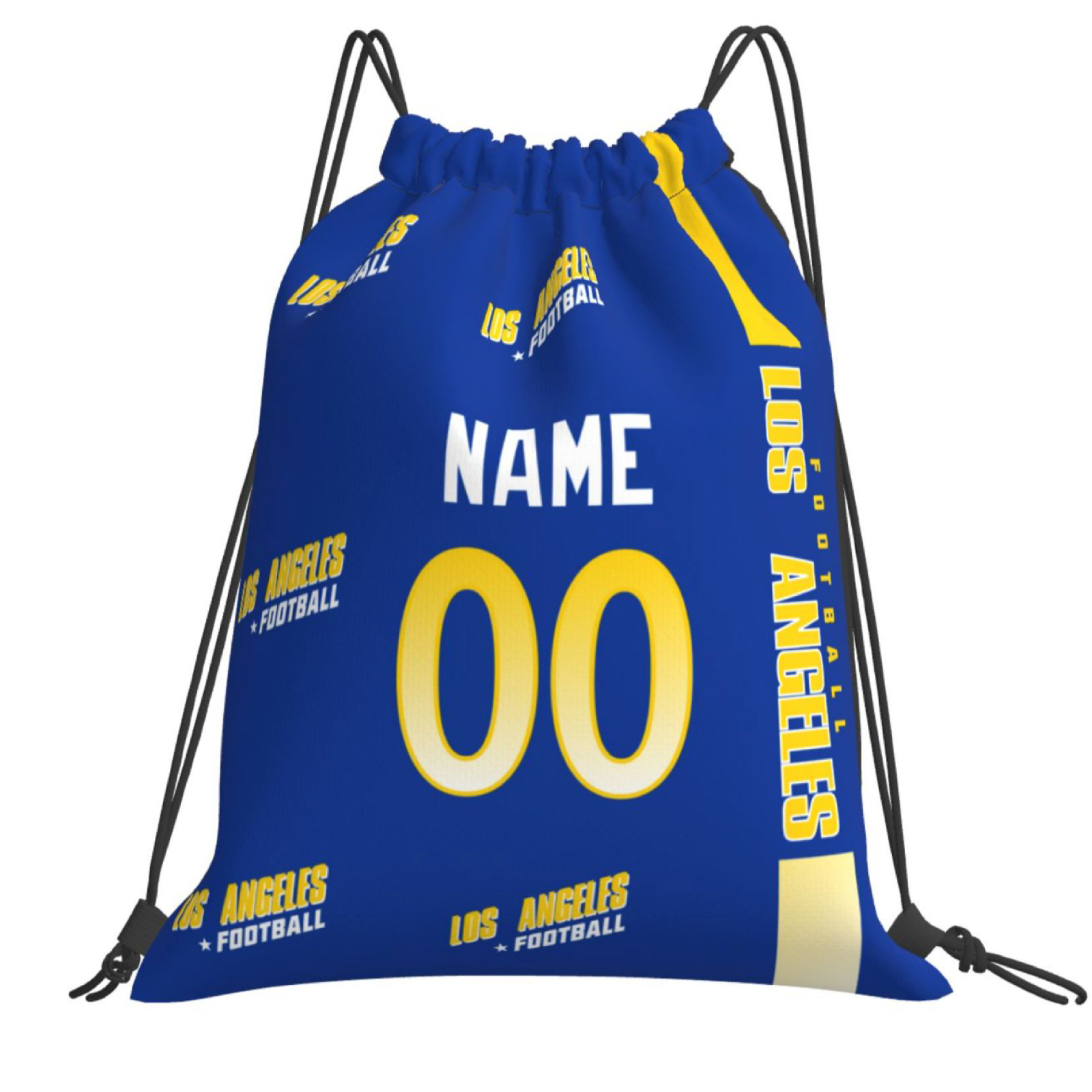 Personalized Los Angeles R Football Sports Bag - Custom Athletic Gym Duffel for Fans - Antking