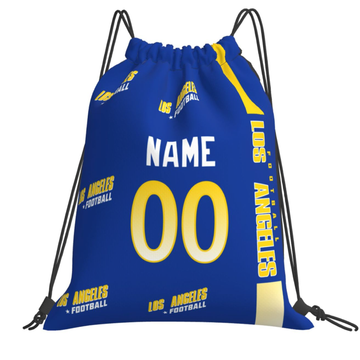 Personalized Los Angeles R Football Sports Bag - Custom Athletic Gym Duffel for Fans - Antking