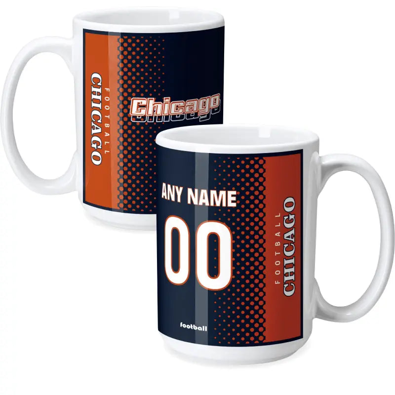 Custom [Chicago] Mug with Personalized Name - Ceramic Coffee Cup - Antking
