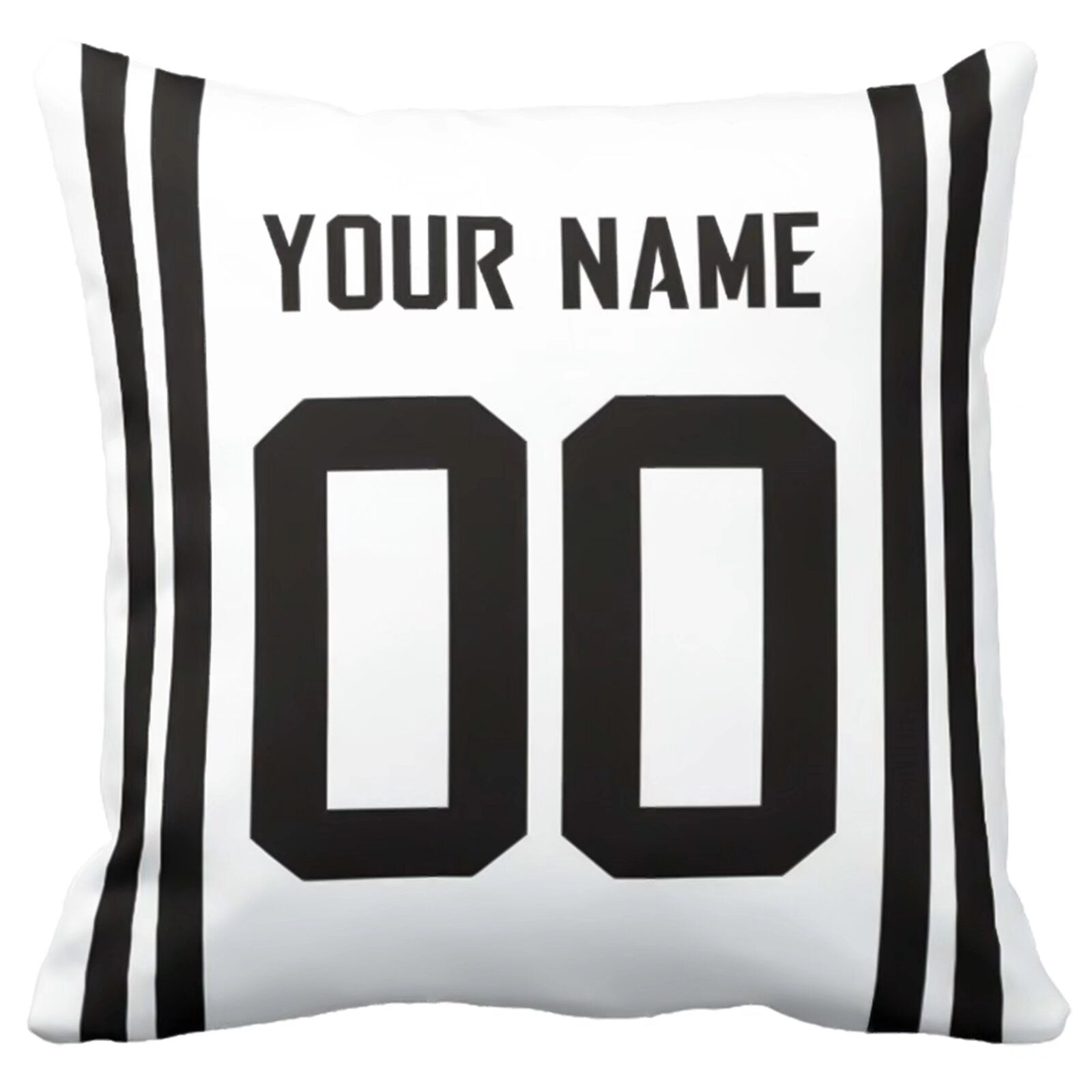 Jacksonville custom name and number football pillow additional color front view