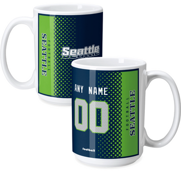 Custom [Seattle] Mug with Personalized Name - Ceramic Coffee Cup - Antking
