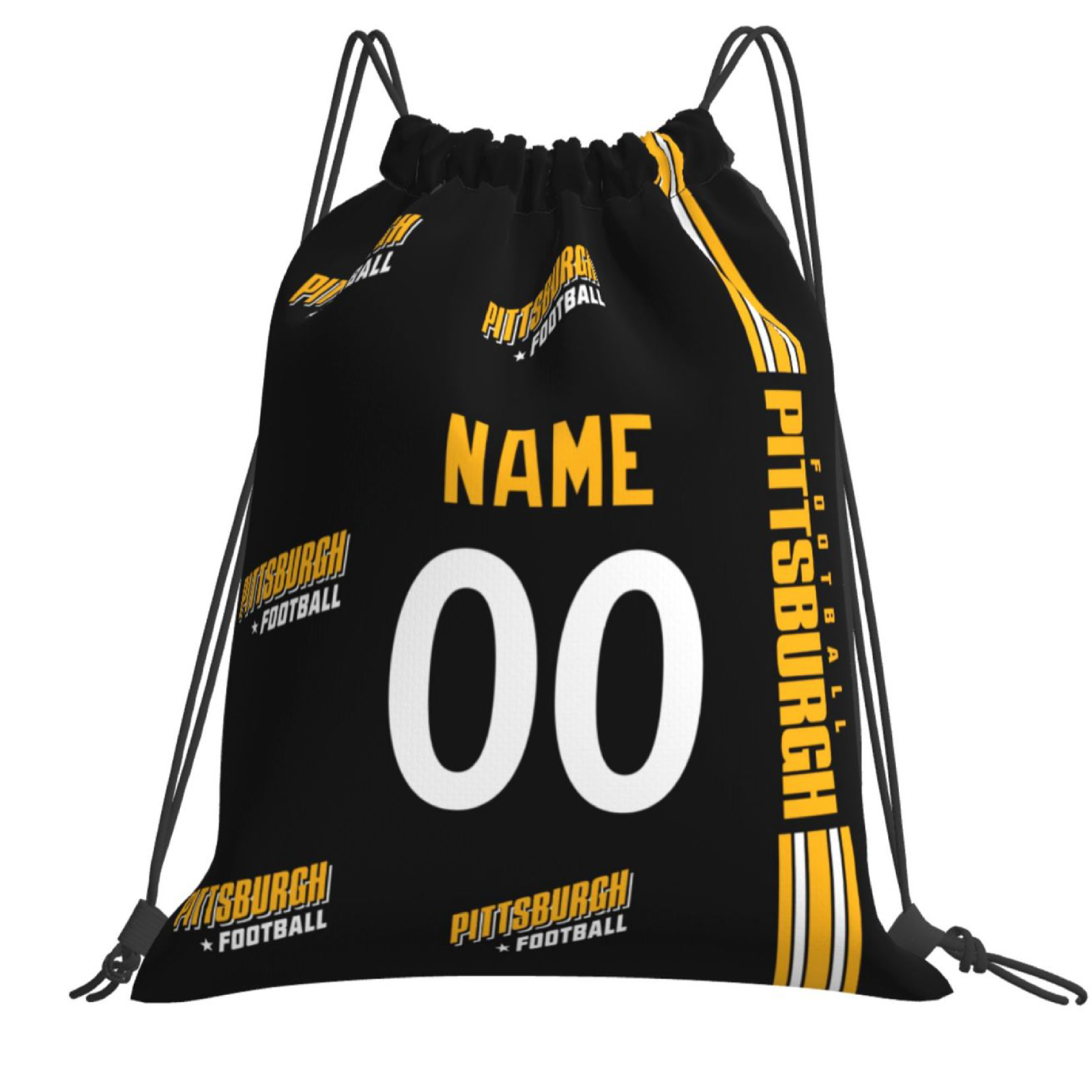 Personalized Pittsburgh Football Sports Bag - Custom Athletic Gym Duffel for Fans - Antking