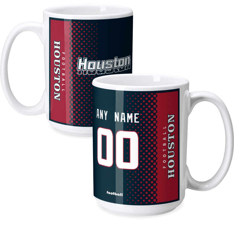 Custom [Houston] Mug with Personalized Name - Ceramic Coffee Cup - Antking
