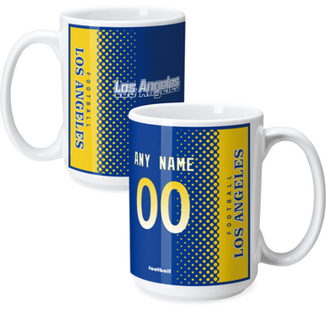 Custom [Los Angeles R] Mug with Personalized Name - Ceramic Coffee Cup - Antking
