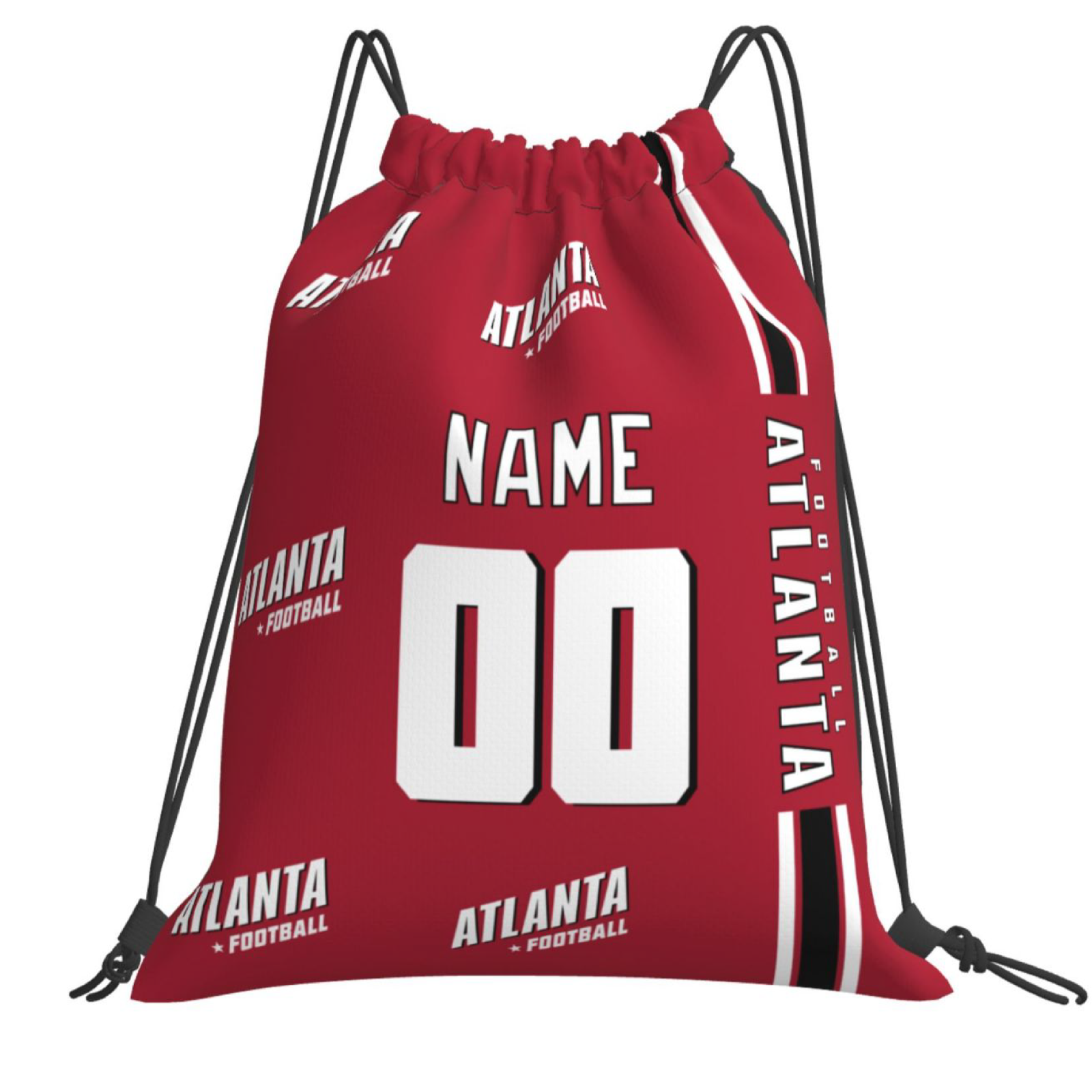 Personalized Atlanta Football Sports Bag - Custom Athletic Gym Duffel for Fans - Antking