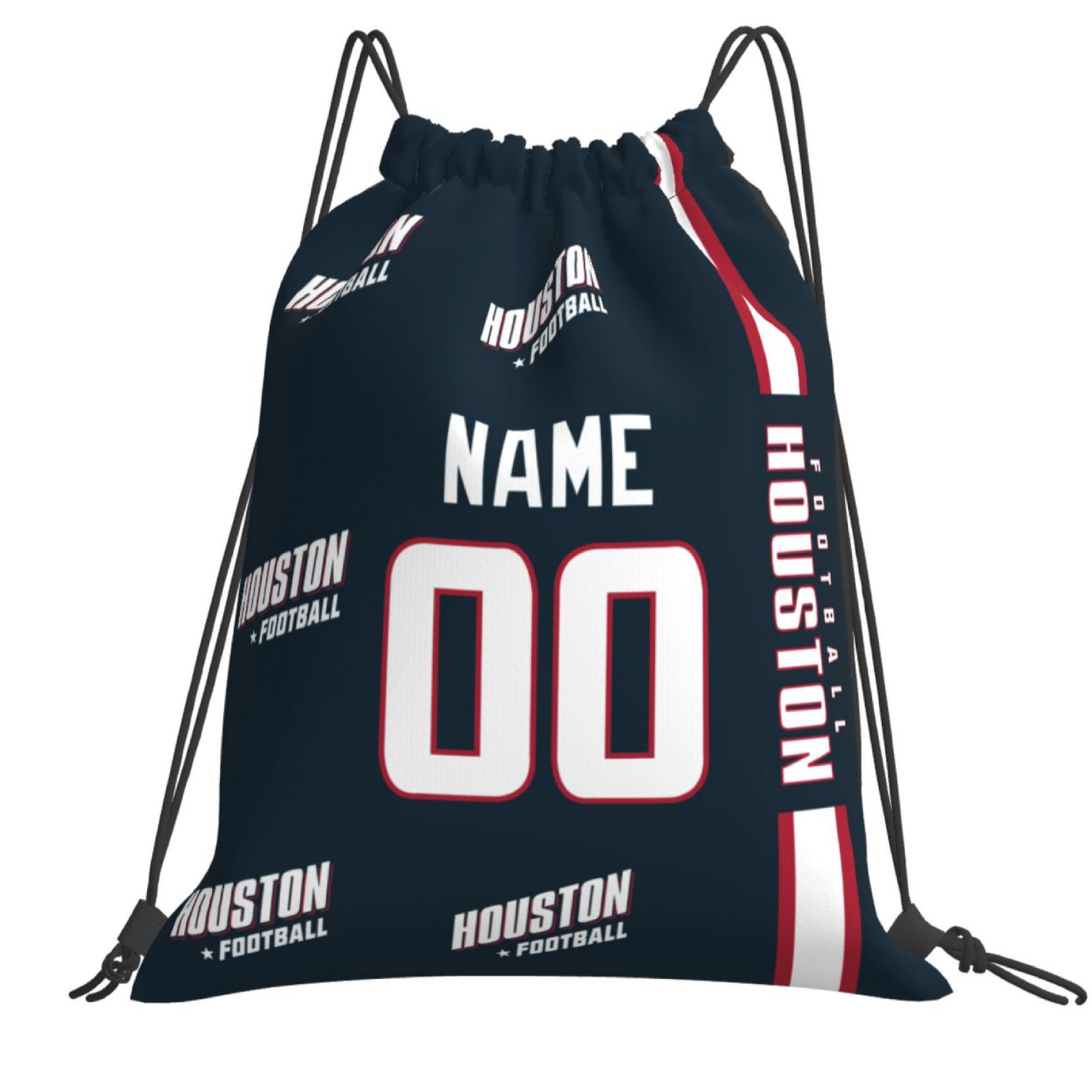 Personalized Houston Football Sports Bag - Custom Athletic Gym Duffel for Fans - Antking