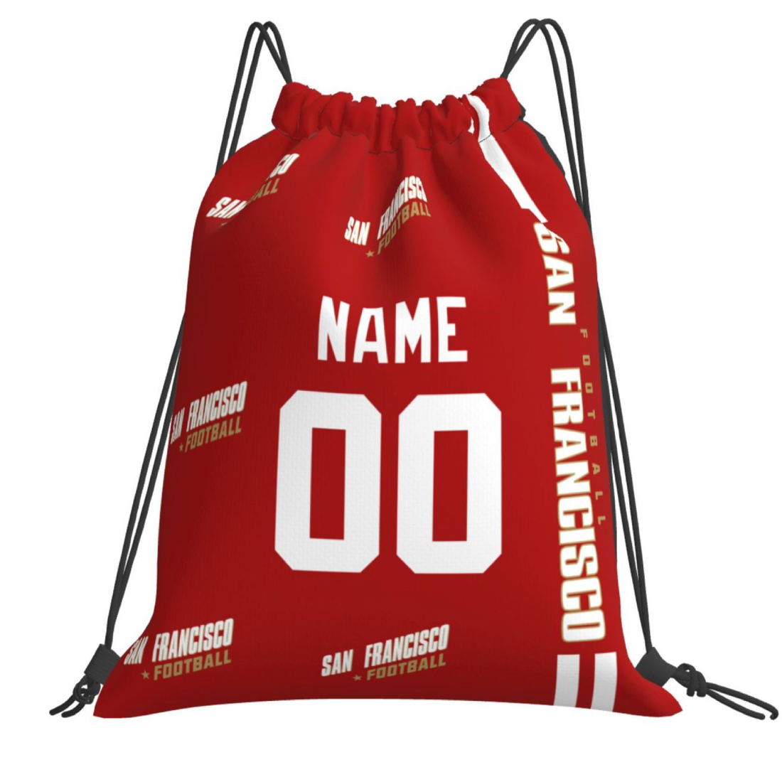 Personalized San Francisco Football Sports Bag - Custom Athletic Gym Duffel for Fans - Antking