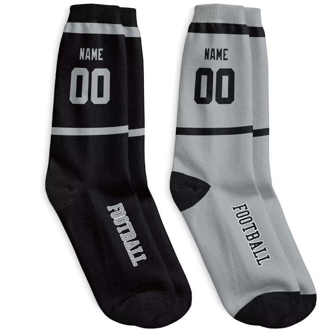Custom Las Vegas Football Socks - Personalized Athletic Fan Crew Socks - Antking