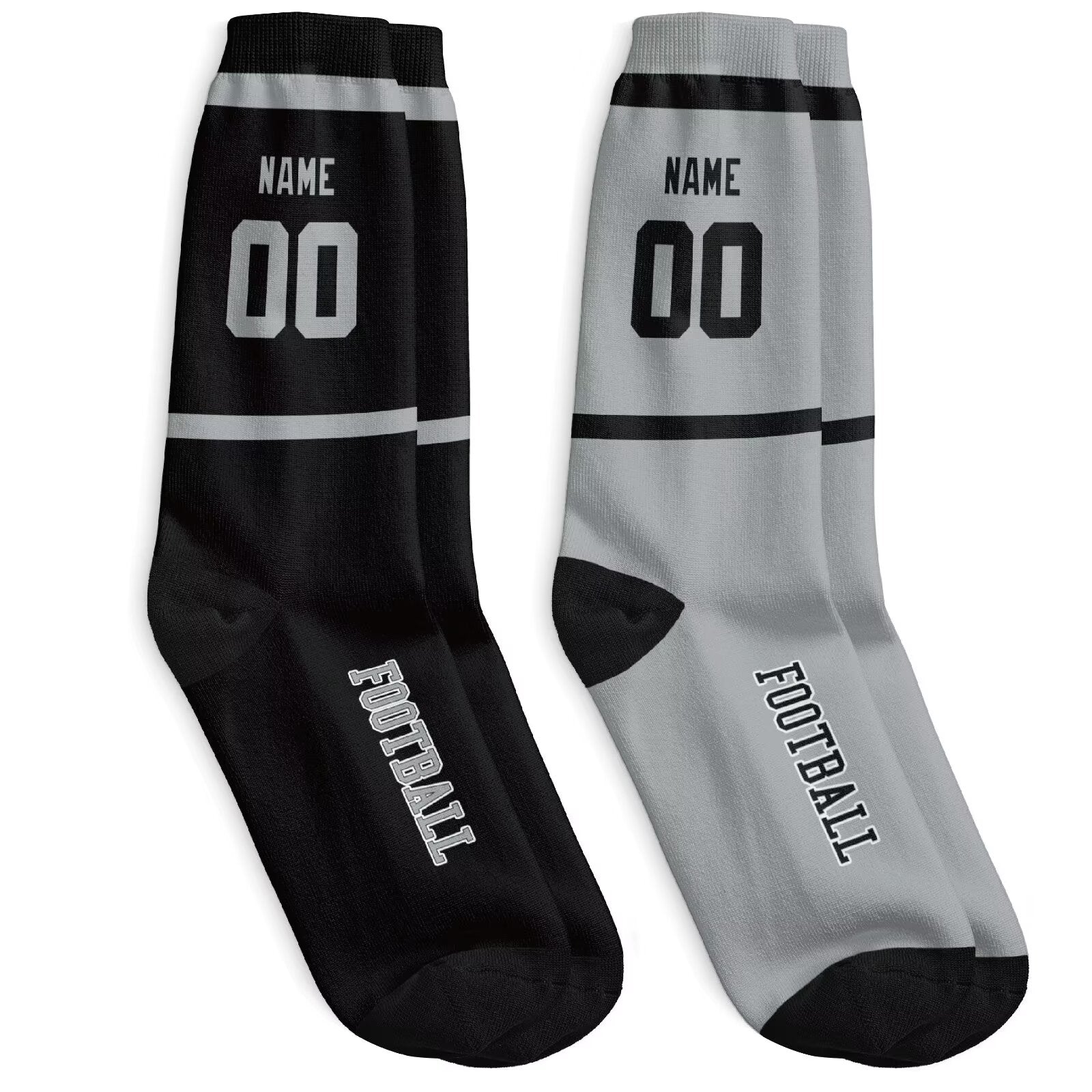Custom Las Vegas Football Socks - Personalized Athletic Fan Crew Socks - Antking
