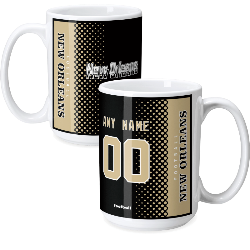 Custom [New Orleans] Mug with Personalized Name - Ceramic Coffee Cup - Antking
