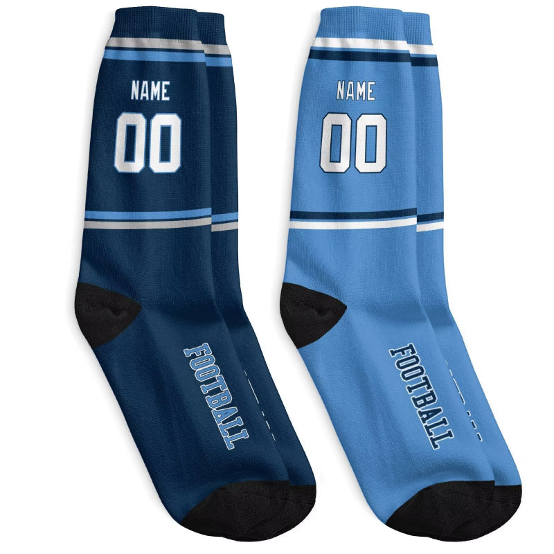 Custom Tennessee Football Socks - Personalized Athletic Fan Crew Socks - Antking
