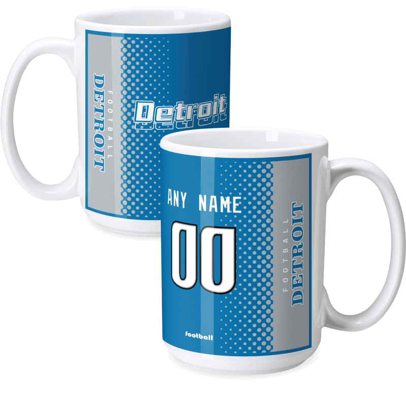 Custom [Detroit] Mug with Personalized Name - Ceramic Coffee Cup - Antking
