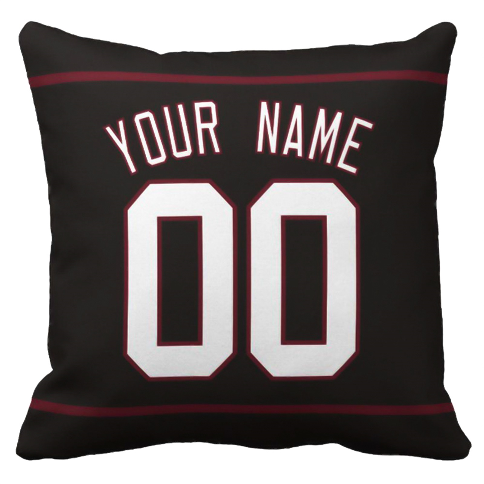 Arizona custom name and number football pillow additional color front view