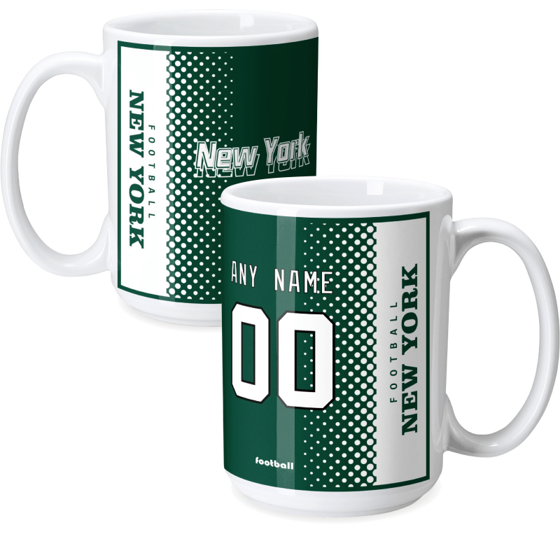 Custom [New York J] Mug with Personalized Name - Ceramic Coffee Cup - Antking
