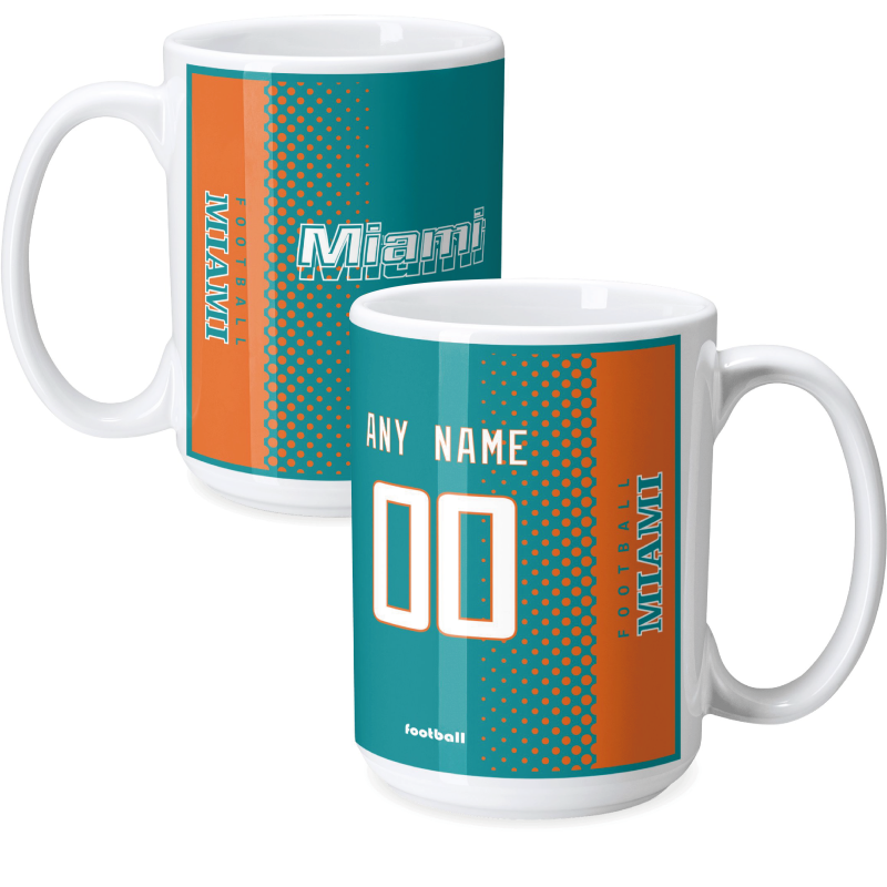 Custom [Miami] Mug with Personalized Name - Ceramic Coffee Cup - Antking
