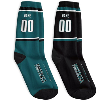 Custom Philadelphia Football Socks - Personalized Athletic Fan Crew Socks - Antking