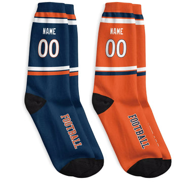Custom Denver Football Socks - Personalized Athletic Fan Crew Socks - Antking