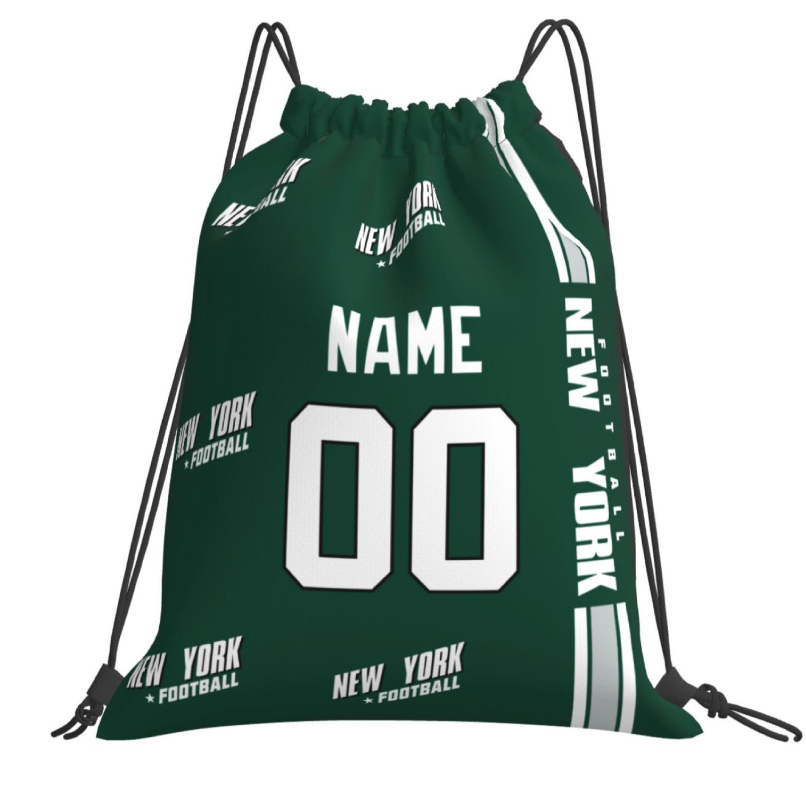 Personalized New York J Football Sports Bag - Custom Athletic Gym Duffel for Fans - Antking