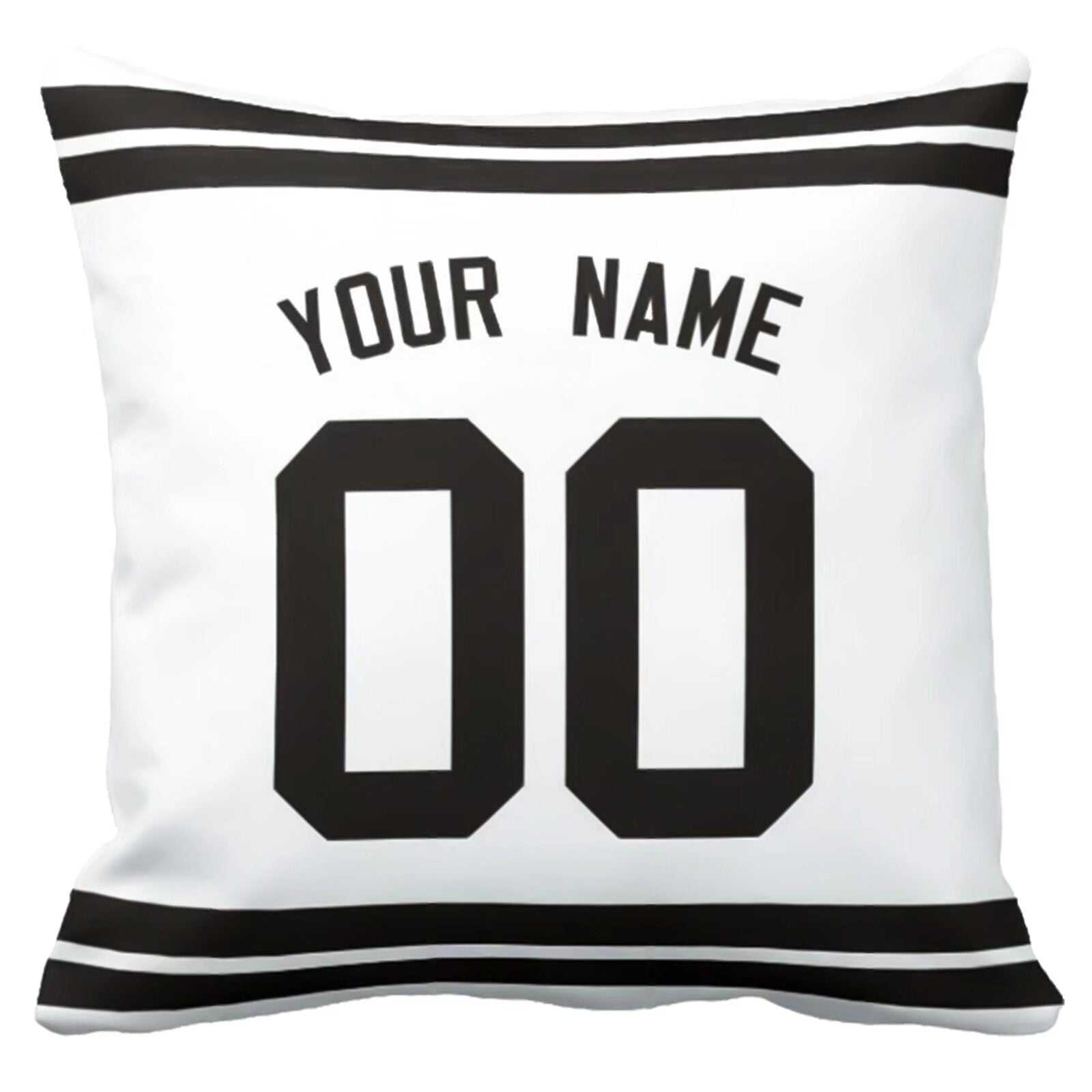 Las Vegas personalized football pillow alternate front view with name and number design