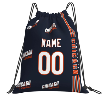 Personalized Chicago Football Sports Bag - Custom Athletic Gym Duffel for Fans - Antking