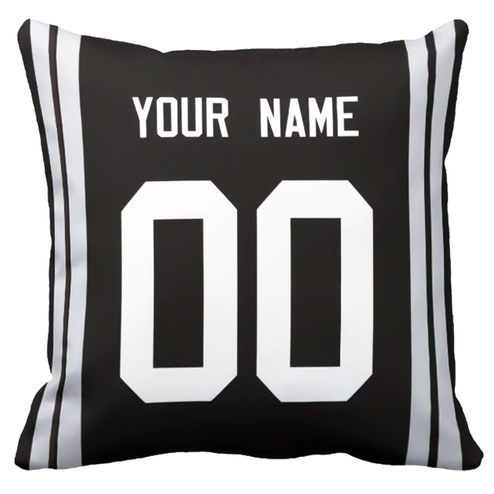 Las Vegas custom name and number football pillow additional color front view