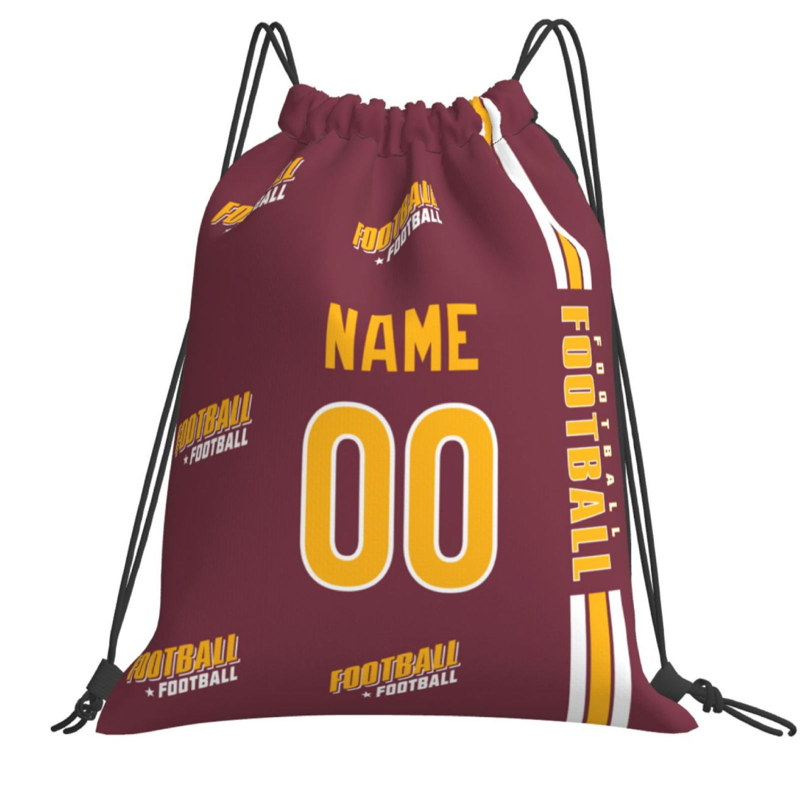 Personalized Washington Football Sports Bag - Custom Athletic Gym Duffel for Fans - Antking