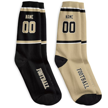 Custom New Orleans Football Socks - Personalized Athletic Fan Crew Socks - Antking